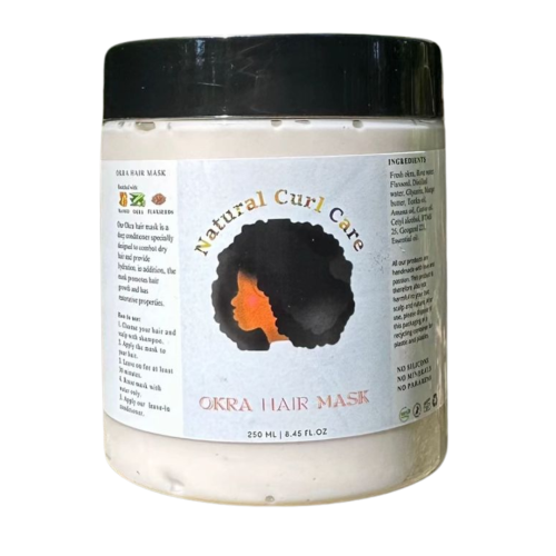 Okra hair mask